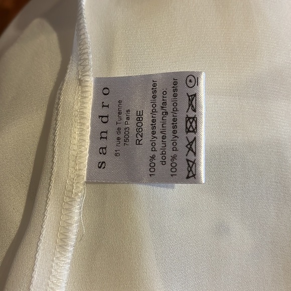 Sandro floral pleated mini dress size 2 - Picture 3 of 6